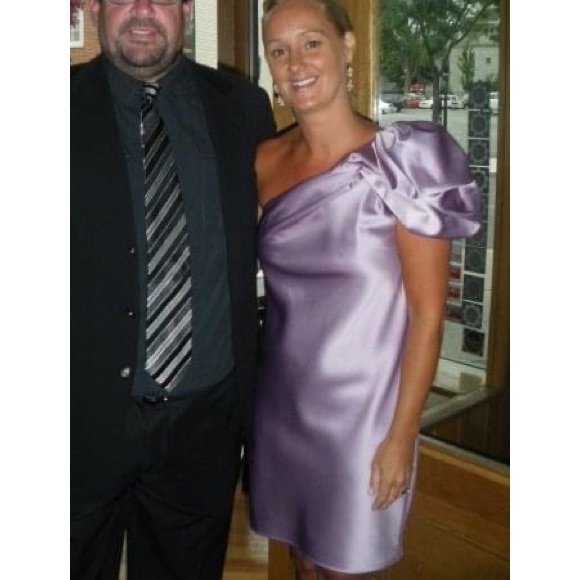 ABS One shoulder Dress - Picture 5 of 5